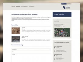 Intranet Adilo Projektdetail