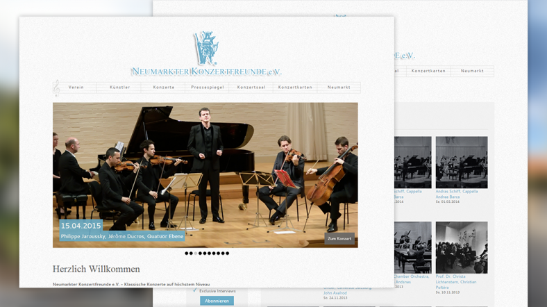 Drupal Website der Neumarkter Konzertfreunde e.V.